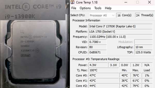 Procesor Intel palsu Core i9 dikirim Core i7