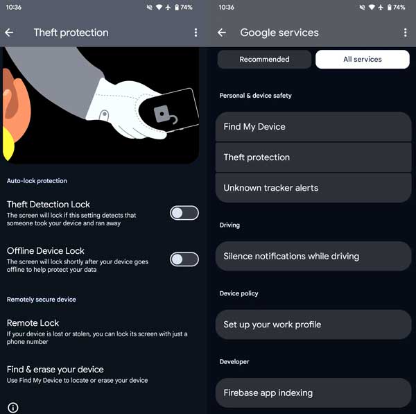 Google Theft Protection mengunci ponsel dicuri October 2024