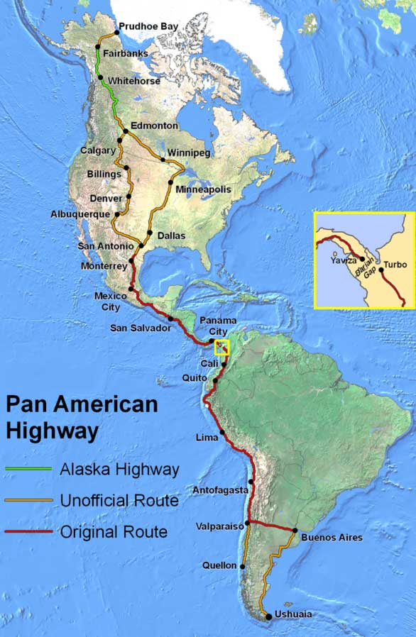 Jalan terpanjang Pan-American Highway