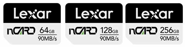 NMcard 64GB 128GB 256GB Lexar