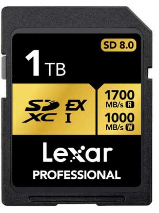 memory card SD 8.0 Lexar Profesisional